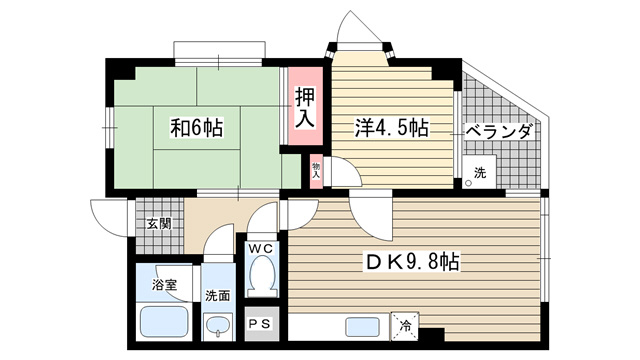 【間取り】 | 西宮パールハイツ