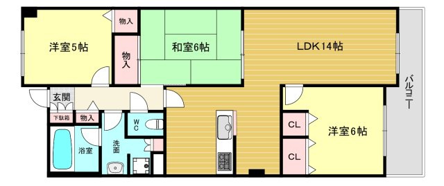 【間取り】 | バッハレジデンス西宮上ヶ原