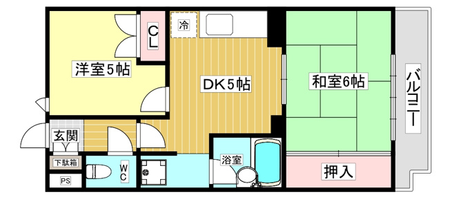 【間取り】 | フローレンス西宮Ⅰ
