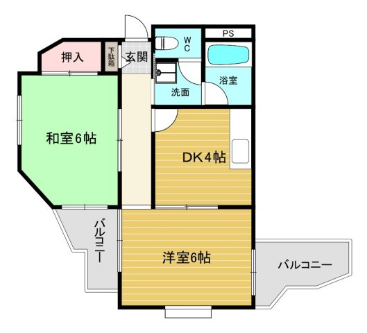 【間取り】 | フローレンス西宮Ⅰ