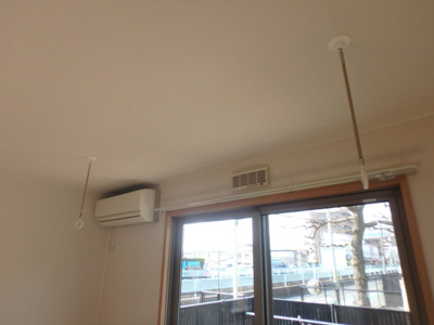 【設備】 | メゾン・クレールⅡ | 室内洗濯物干し