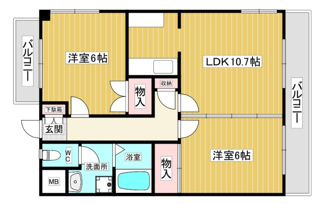 【間取り】 | リュミエール鶴田