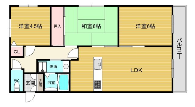 【間取り】 | レグリス甲東園ＥＡＳＴ