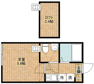【間取り】 | 武蔵新城46AP