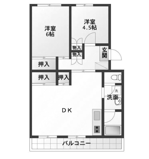 【間取り】 | 館林グリーンハイツ１号棟