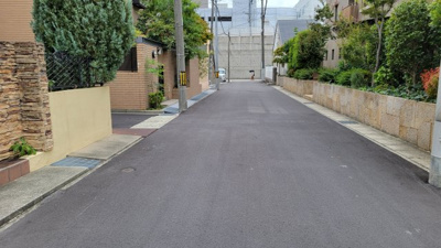 【周辺】 | 夙川安井町戸建 | 西側前面道路