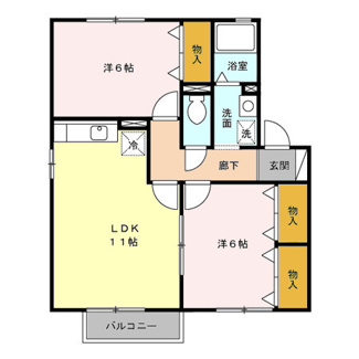 【間取り】 | グリーンパークみだい南B