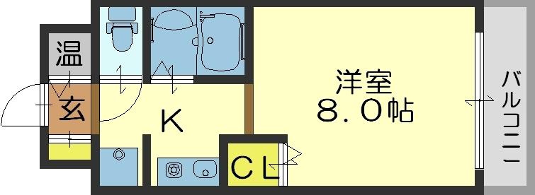 ハイウッズナガタの間取り