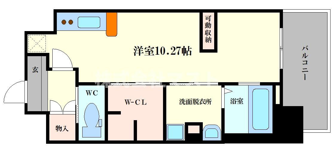エステムコート大阪・弁天町の間取り