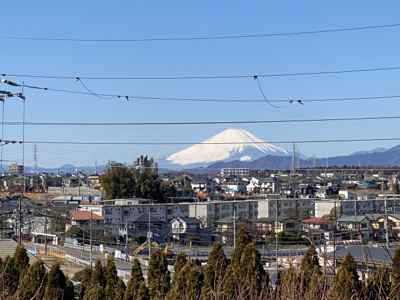 【展望】 | ☆長後駅徒歩１１分・小中学校徒歩５分☆売主直売につき諸費用大幅削減！新築／藤沢市下土棚 | ２階からはどの部屋からもしっかりと富士山が望めます！！１階からも見えます♪日本発世界遺産が我が家の風景です(^^♪