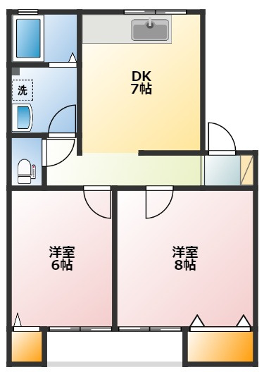 アクティブシティ高屋　Ａ棟の間取り