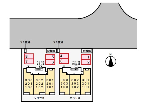 シリウスの区画図