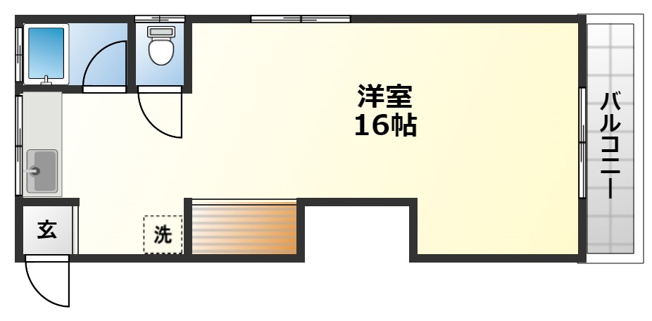 【間取り】 | フラット口ノ川