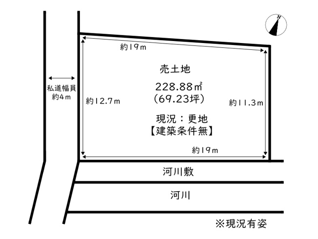 【土地図】 | 姫路市網干区新在家／売土地