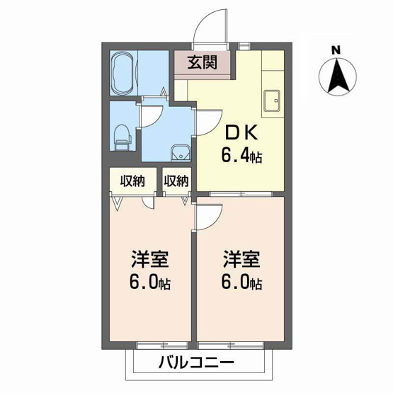 【間取り】 | ディアス余戸 Ｂ棟