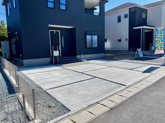 大川市大字津の新築一戸建の駐車場