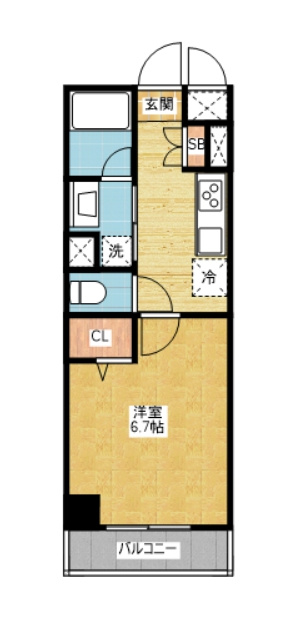 アスピラシオン尾頭橋｜名古屋市の賃貸ならMy賃貸の間取り|アスピラシオン尾頭橋※反転タイプ