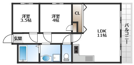 【間取り】 | 第二尾形マンション