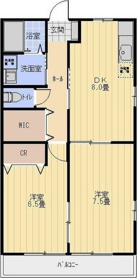 レトア亀山B　　刈谷市近郊の賃貸はクラスホームの間取り