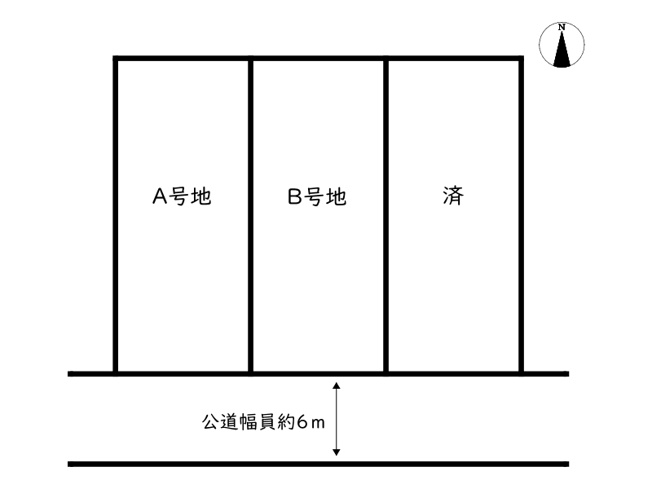 【区画図】 | 姫路市網干区北新在家／全3区画