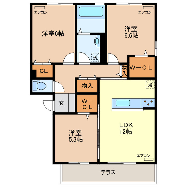 レジーアの間取り