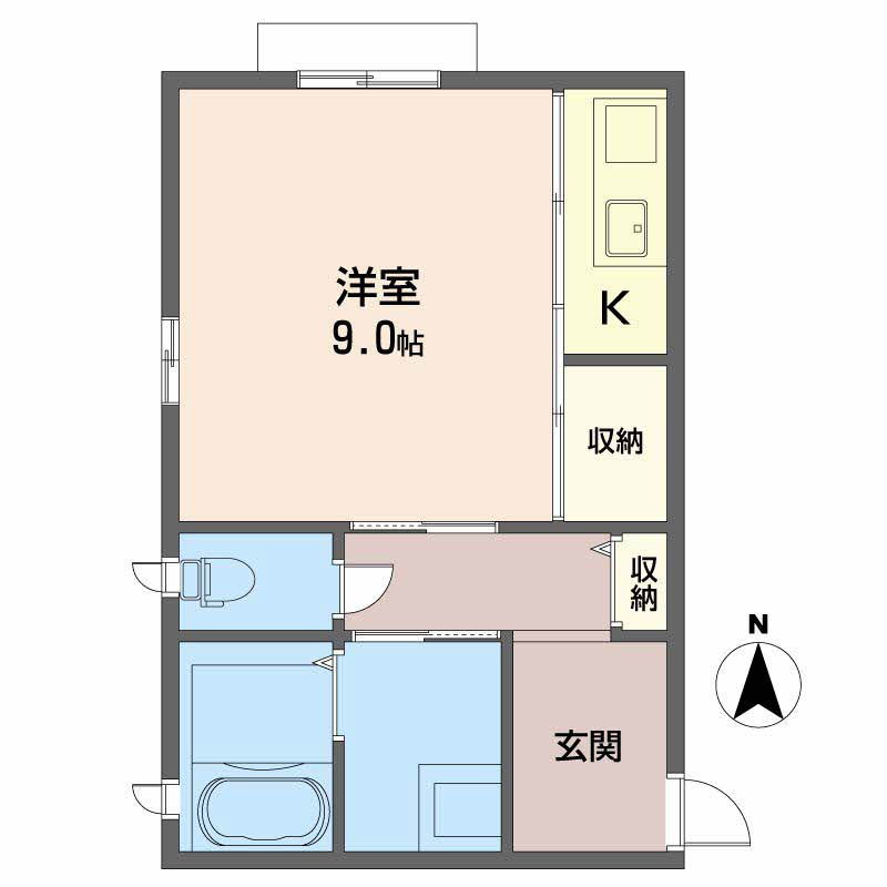 イマージュ黒田の間取り