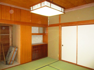 【和室】 | 辰野町赤羽　中古住宅⑨ | １階和室 ８帖 北側
