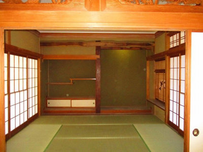 【和室】 | 辰野町赤羽　中古住宅⑨ | １階和室８帖 南側