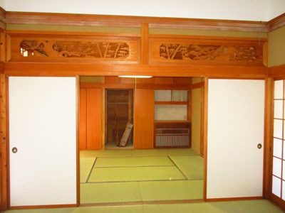 【和室】 | 辰野町赤羽　中古住宅⑨ | １階和室８帖２間