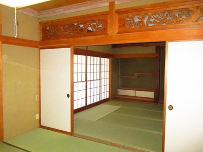 【和室】 | 辰野町赤羽　中古住宅⑨ | １階和室８帖２間