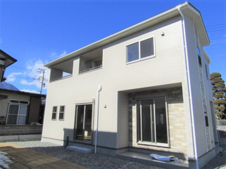 【外観】 | 新築戸建：南アルプス市山寺・全2棟【1号棟】
土地面積：82.08坪　建物面積：35.99坪