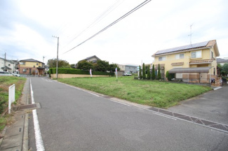 【前面道路含む現地写真】 | 川越市笠幡　建築条件なし売地　JR川越線『笠幡駅』徒歩18分　【霞ヶ関西小学区】