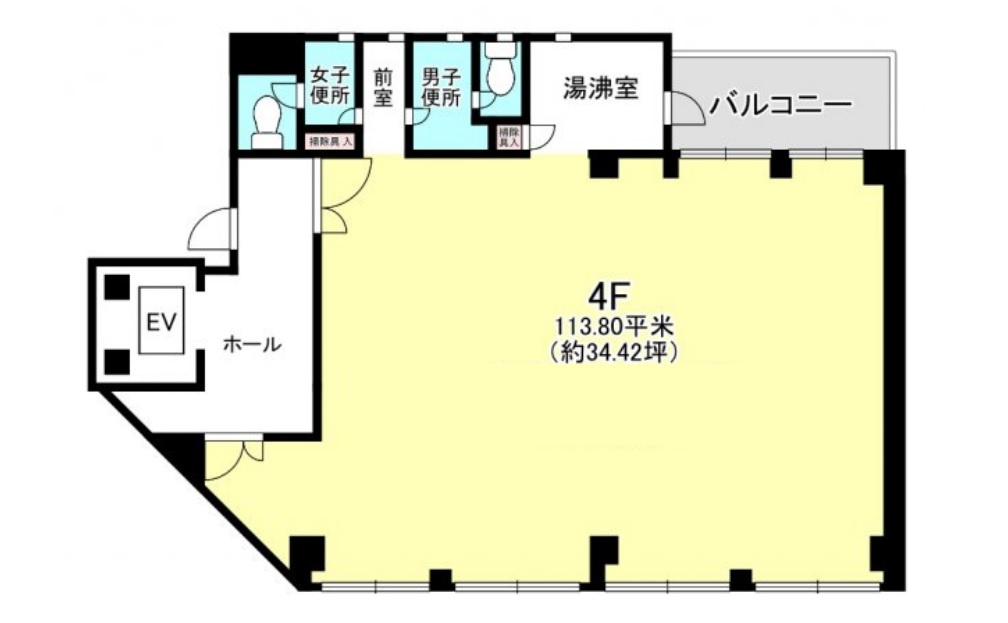 大津市皇子が丘２丁目の事務所の間取り