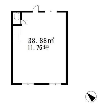 大津市今堅田２丁目の店舗事務所の間取り