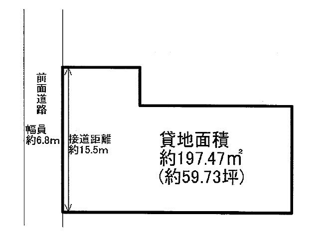 大津市和邇今宿の事業用地の間取り