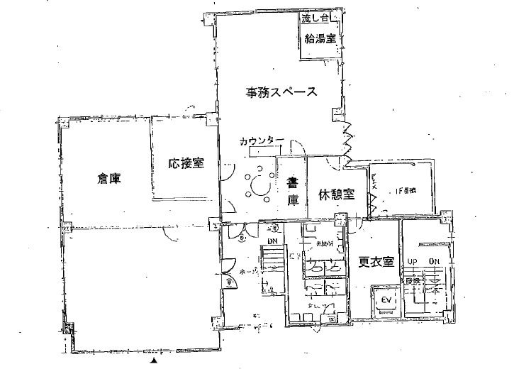 草津市草津３丁目の事務所の間取り