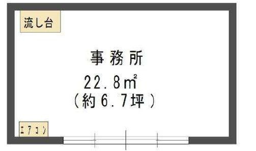 栗東市中沢３丁目の事務所の間取り