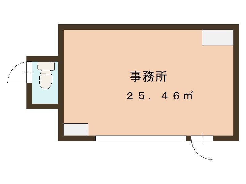 栗東市中沢３丁目の事務所の間取り
