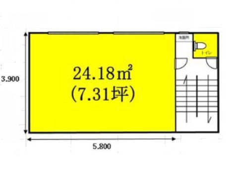 大津市松本１丁目の事務所の間取り