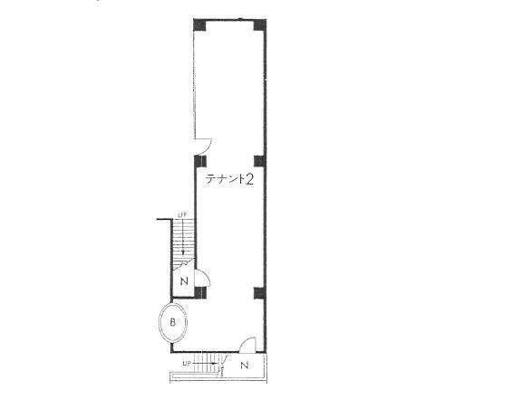 大津市西の庄の店舗事務所の間取り