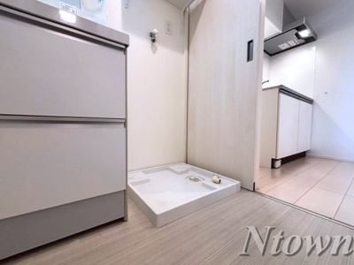 【設備】 | ディープリバー | 洗濯機置き場です