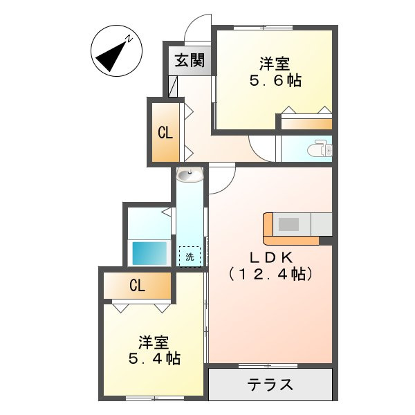 パレット彩の間取り