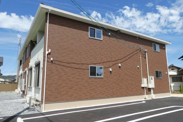 倉敷市真備町有井のアパートの外観