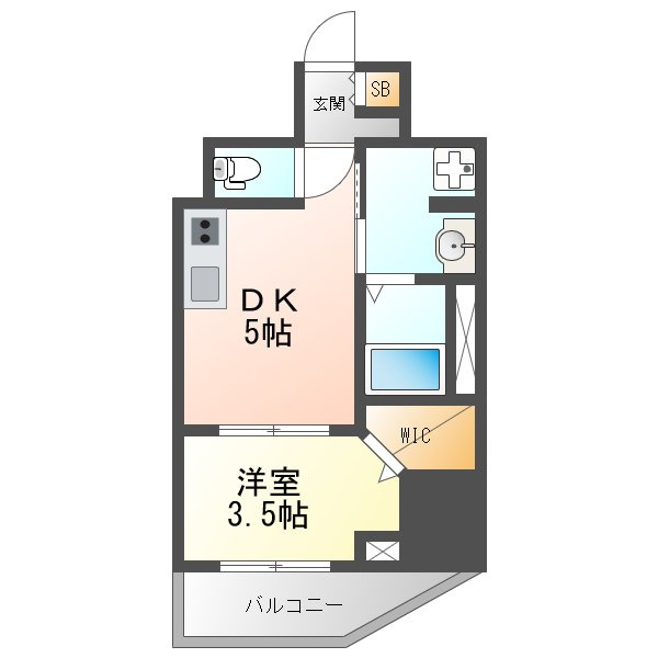 イルリッシュ西中島の間取り