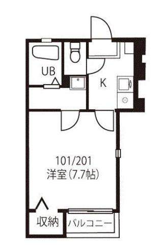 楓の間取り