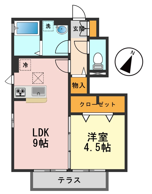 フォルテーヌⅤの間取り