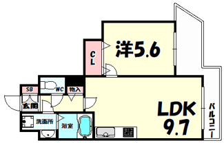 【間取り】 | アミーグランコート三宮