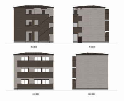【外観パース】 | T.A船橋市前原西8丁目ⅢB棟