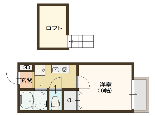 【間取り】 | ハイム北加賀屋