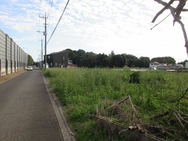 川越市下松原　建築条件なし売地　「新河岸駅」2.9ｋｍ　　【福原小学区】の前面道路含む現地写真